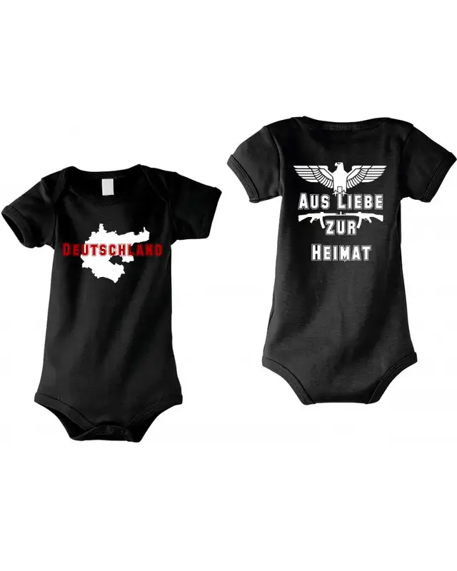 Baby Kurzarm Body (Aus liebe zur Heimat) Bild 3