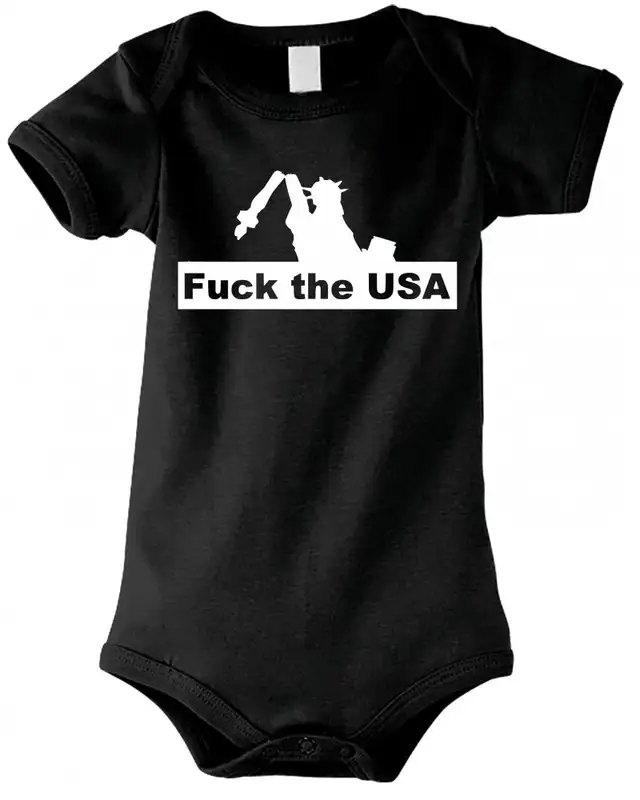 Baby Kurzarm Body (Fuck the USA)