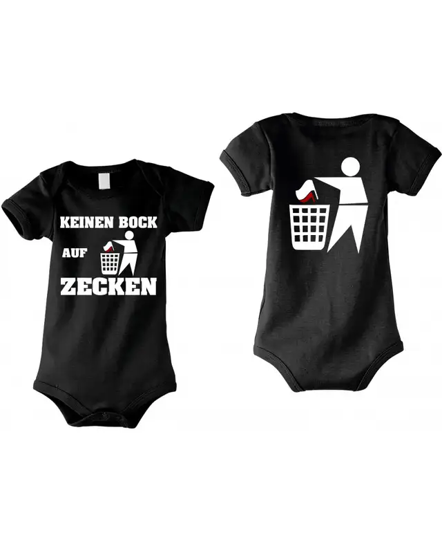 Baby Kurzarm Body (Keinen Bock auf Zecken) Bild 3