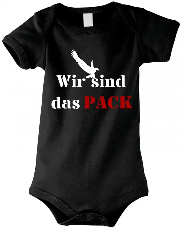 Baby Kurzarm Body (Wir sind das Pack)
