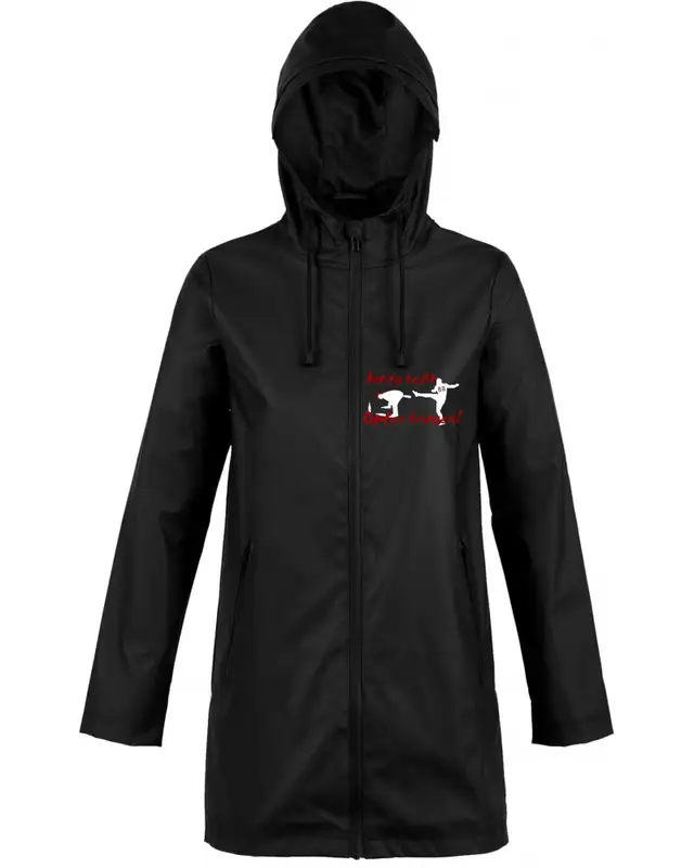 Bestickte Damen Jacke "Hell" (Antifa heißt Opfer bringen)