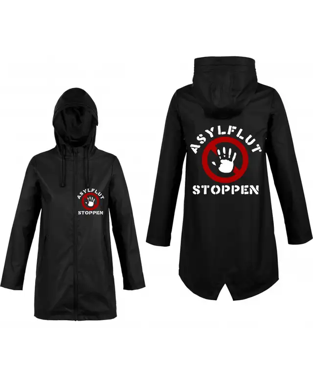 Bestickte Damen Jacke "Hell" (Asylflut stoppen) Bild 3
