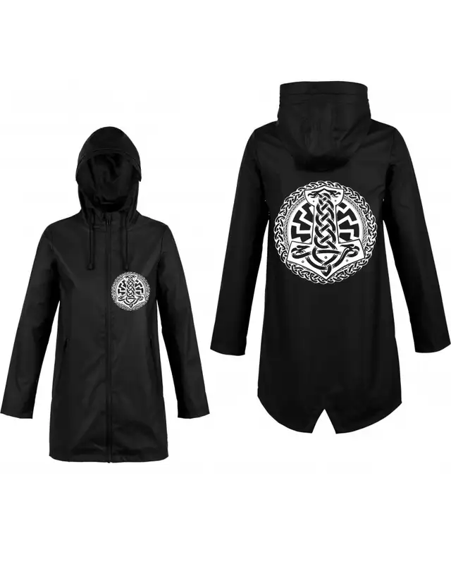 Bestickte Damen Jacke "Hell" (Schwarze Sonne, Thorhammer) Bild 3