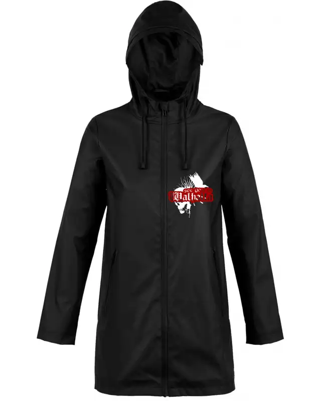 Bestickte Damen Jacke "Hell" (See you in Walhalla, Totenkopf)