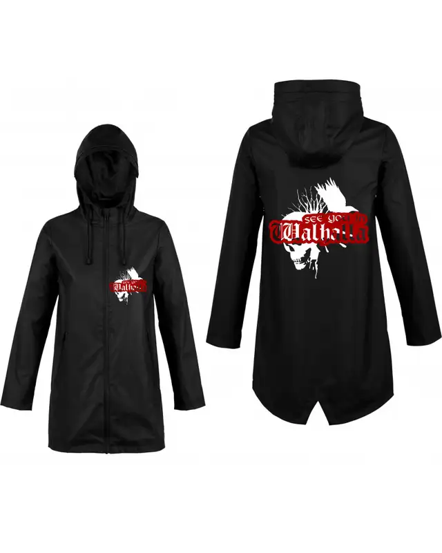 Bestickte Damen Jacke "Hell" (See you in Walhalla, Totenkopf) Bild 4