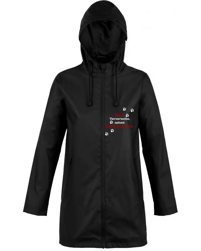 Bestickte Damen Jacke "Hell" (Stoppt Tierversuche, nehmt Kinderschänder) Bild 2