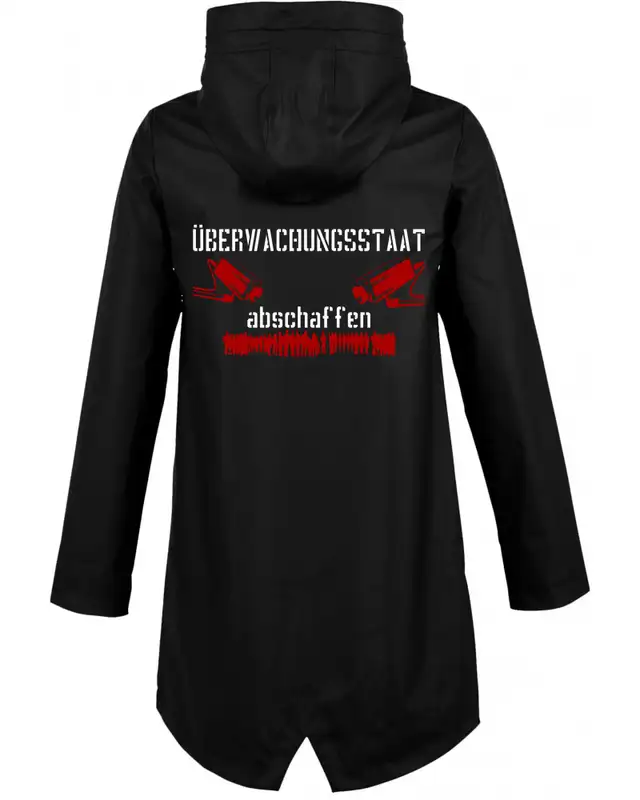 Bestickte Damen Jacke "Hell" (Überwachungsstaat abschaffen) Bild 3