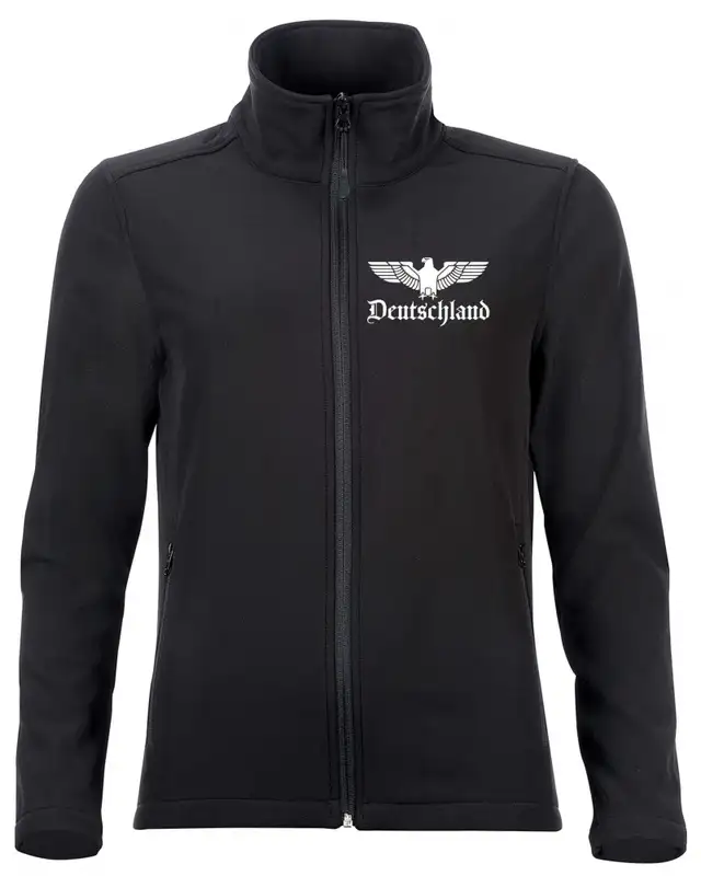 Bestickte Damen Softshell Jacke "2 Lagen" (Adler, Deutschland)
