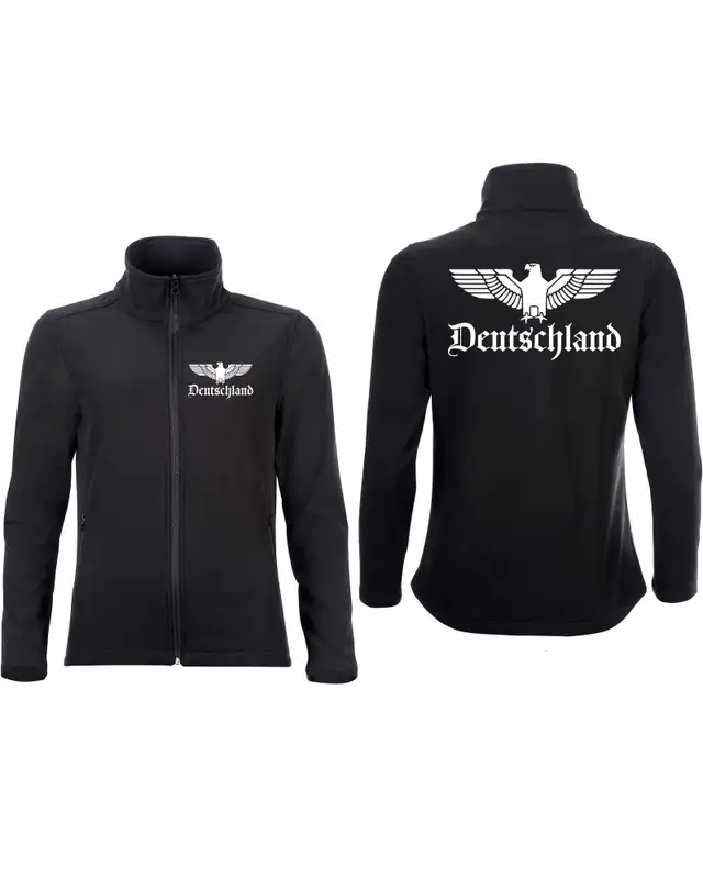 Bestickte Damen Softshell Jacke "2 Lagen" (Adler, Deutschland) Bild 3