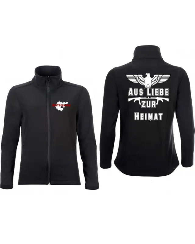Bestickte Damen Softshell Jacke "2 Lagen" (Aus liebe zur Heimat) Bild 3