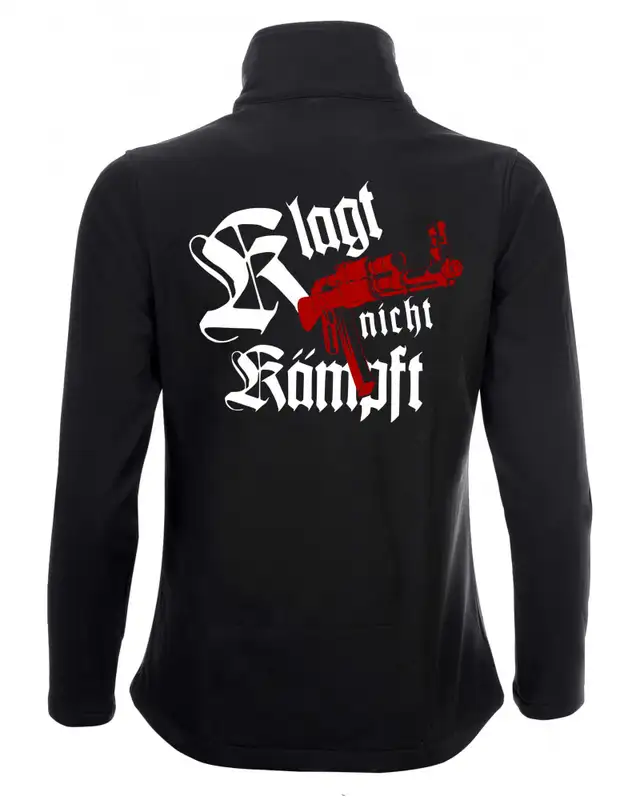 Bestickte Damen Softshell Jacke "2 Lagen" (Klagt nicht kämpft, Ak47) Bild 2