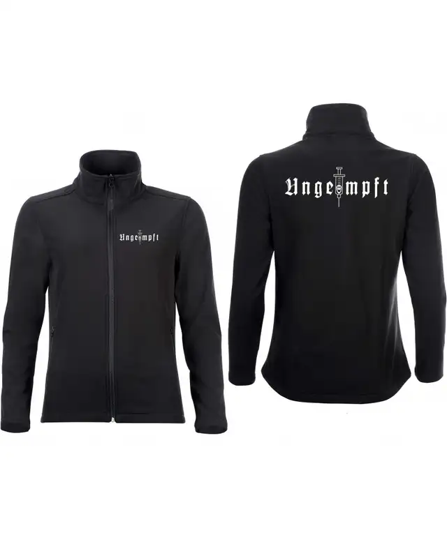 Bestickte Damen Softshell Jacke "2 Lagen" (Ungeimpft, Einfarbig) Bild 3