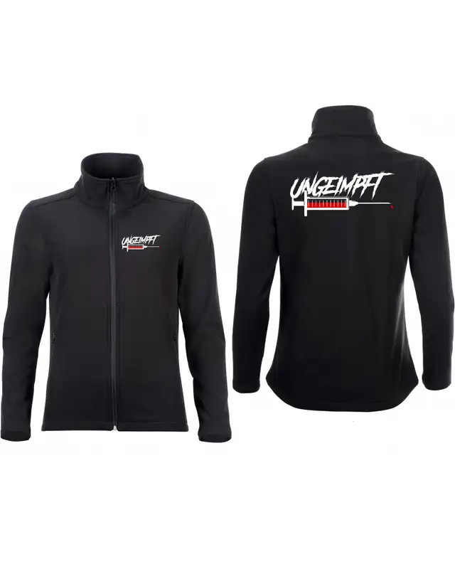 Bestickte Damen Softshell Jacke "2 Lagen" (Ungeimpft, Spritze) Bild 3