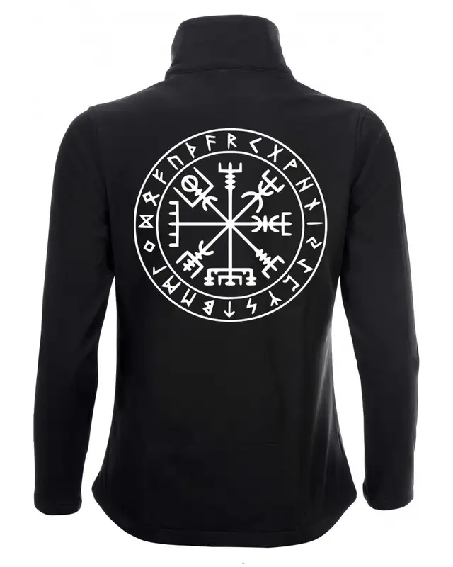 Bestickte Damen Softshell Jacke "2 Lagen" (Vegvisir) Bild 2