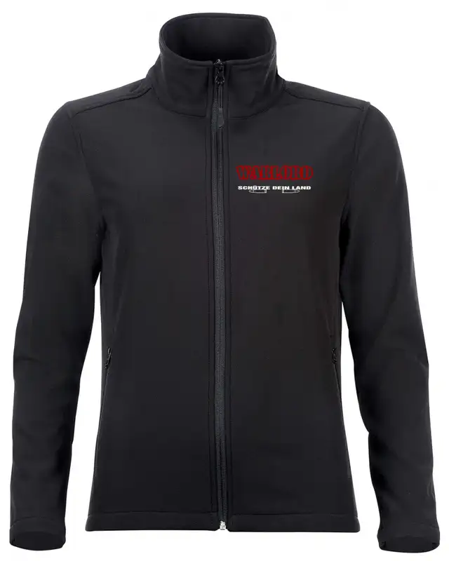 Bestickte Damen Softshell Jacke "2 Lagen" (Warlord, schütze dein Land)