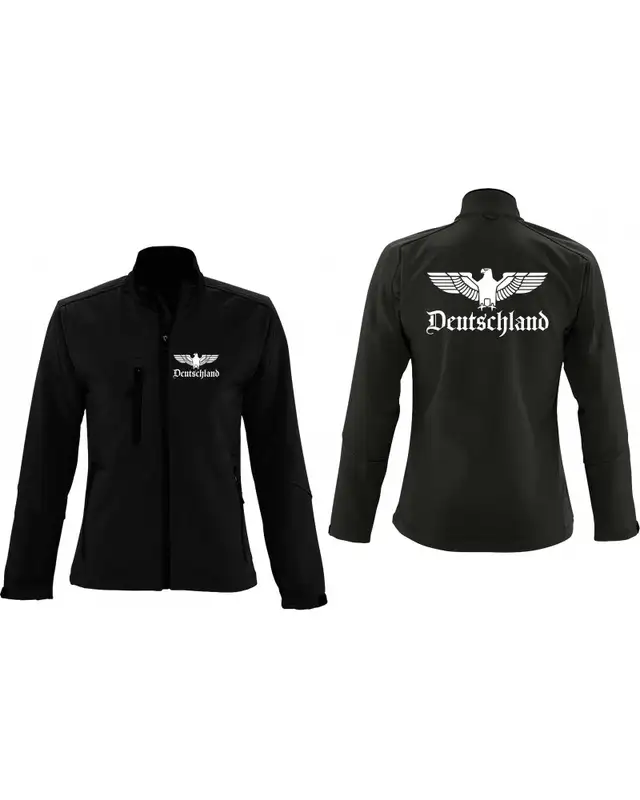 Bestickte Damen Softshell Jacke "3 Lagen" (Adler, Deutschland) Bild 3