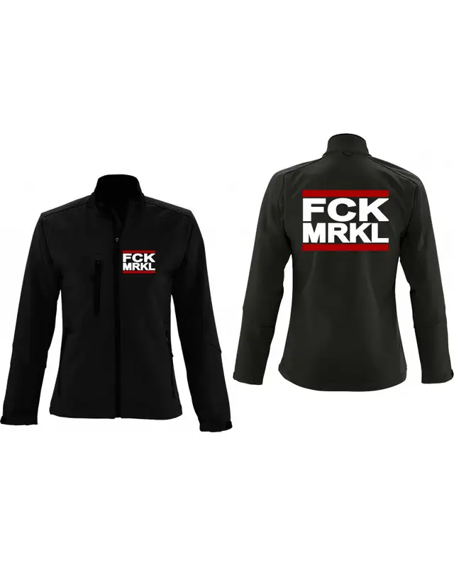 Bestickte Damen Softshell Jacke "3 Lagen" (FCK MRKL) Bild 3