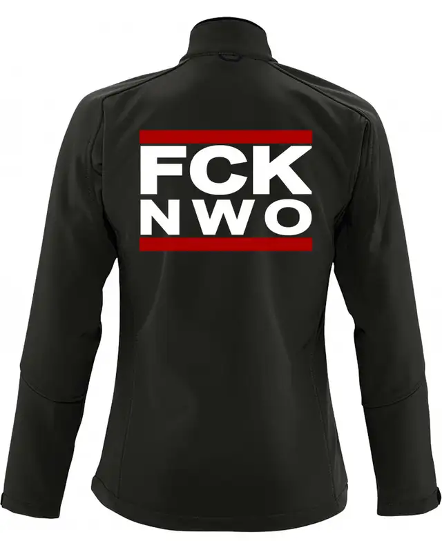 Bestickte Damen Softshell Jacke "3 Lagen" (FCK NWO) Bild 2