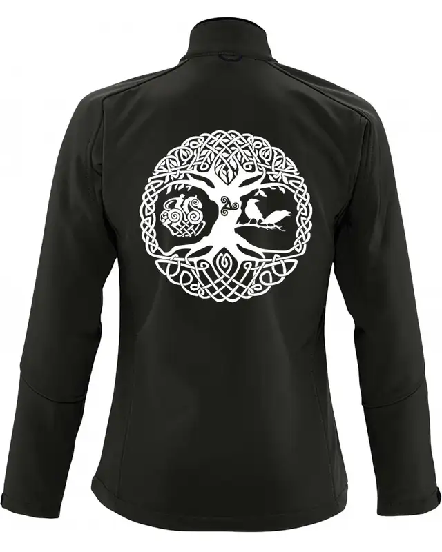 Bestickte Damen Softshell Jacke "3 Lagen" (Lebensbaum) Bild 2