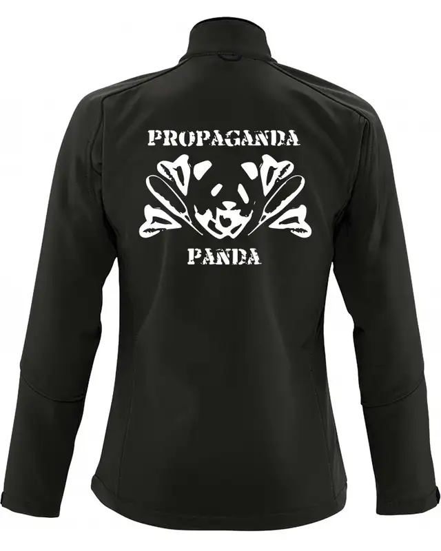 Bestickte Damen Softshell Jacke "3 Lagen" (Propaganda Panda) Bild 2