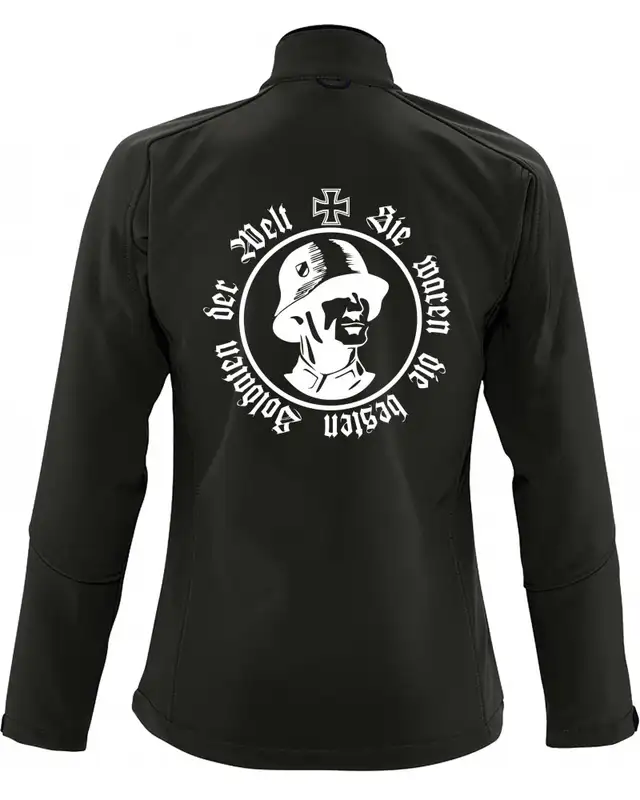 Bestickte Damen Softshell Jacke "3 Lagen" (Sie waren die besten Soldaten der Welt) Bild 2