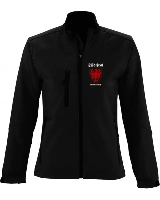 Bestickte Damen Softshell Jacke "3 Lagen" (Südtirol bleibt deutsch)