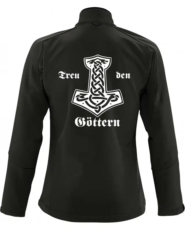 Bestickte Damen Softshell Jacke "3 Lagen" (Treu den Göttern) Bild 2