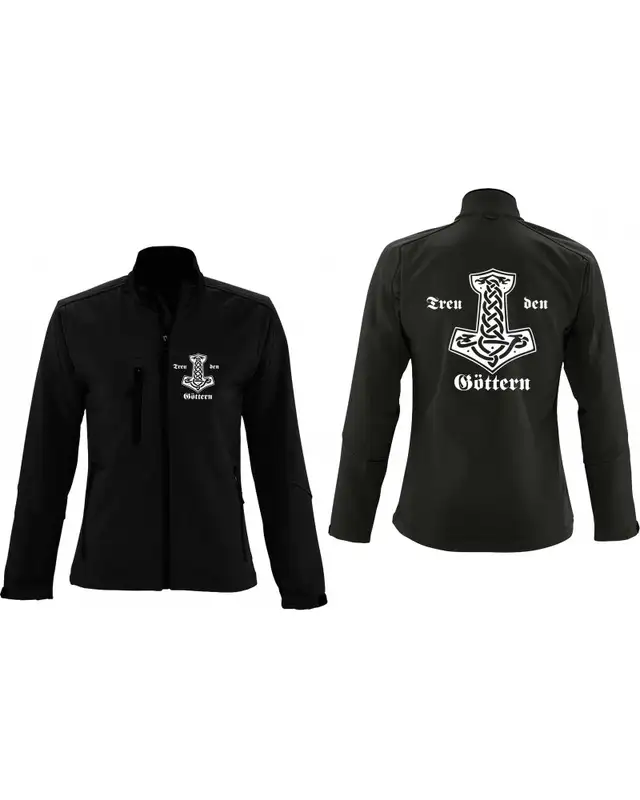 Bestickte Damen Softshell Jacke "3 Lagen" (Treu den Göttern) Bild 3