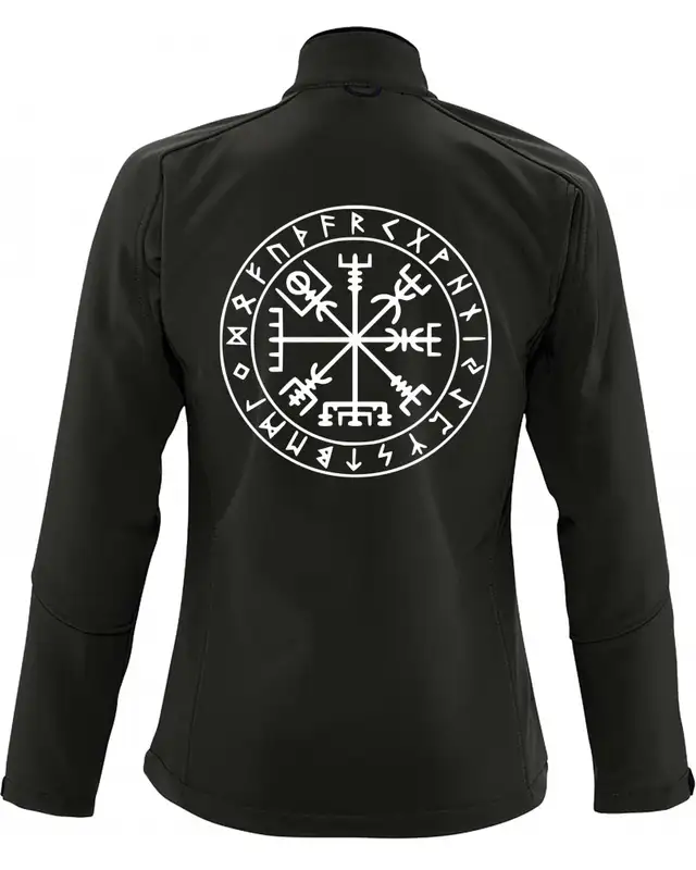 Bestickte Damen Softshell Jacke "3 Lagen" (Vegvisir) Bild 2