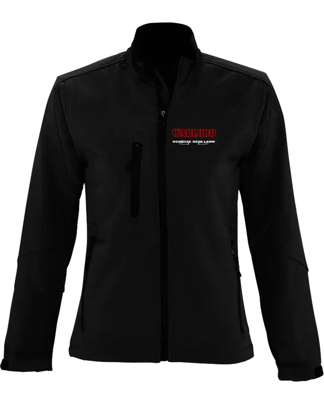 Bestickte Damen Softshell Jacke "3 Lagen" (Warlord, schütze dein Land)