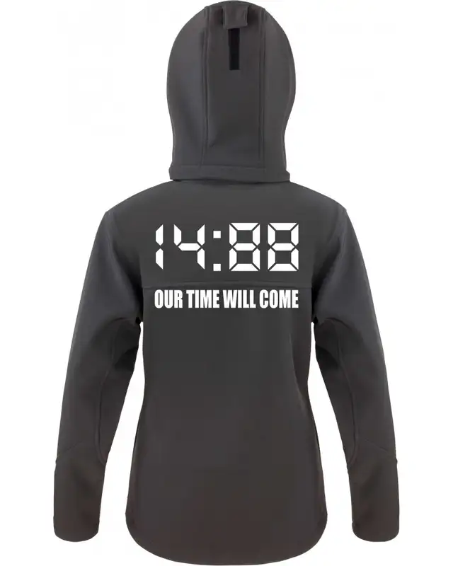 Bestickte Damen Softshell Kapuzenjacke (1488 Our time will come) Bild 2