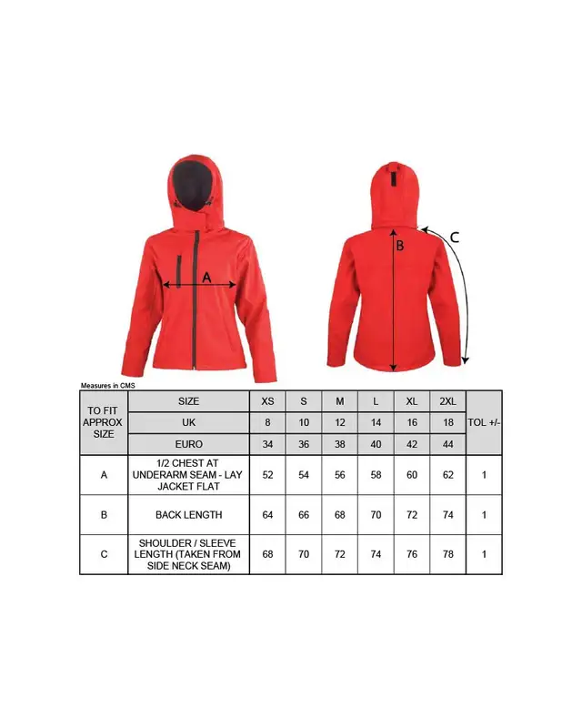 Bestickte Damen Softshell Kapuzenjacke (Ein Herz für Deutschland) Bild 4