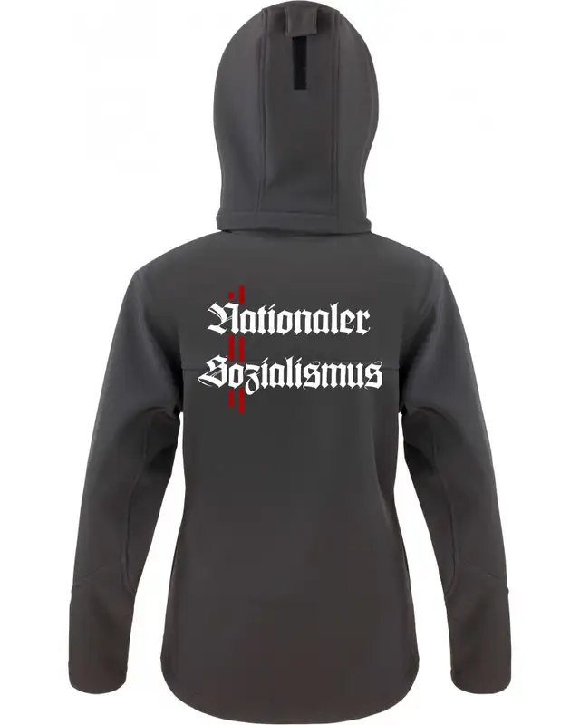 Bestickte Damen Softshell Kapuzenjacke (Nationaler Sozialismus) Bild 2