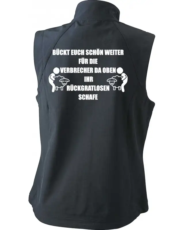 Bestickte Damen Weste (Bückt euch schön weiter) Bild 2
