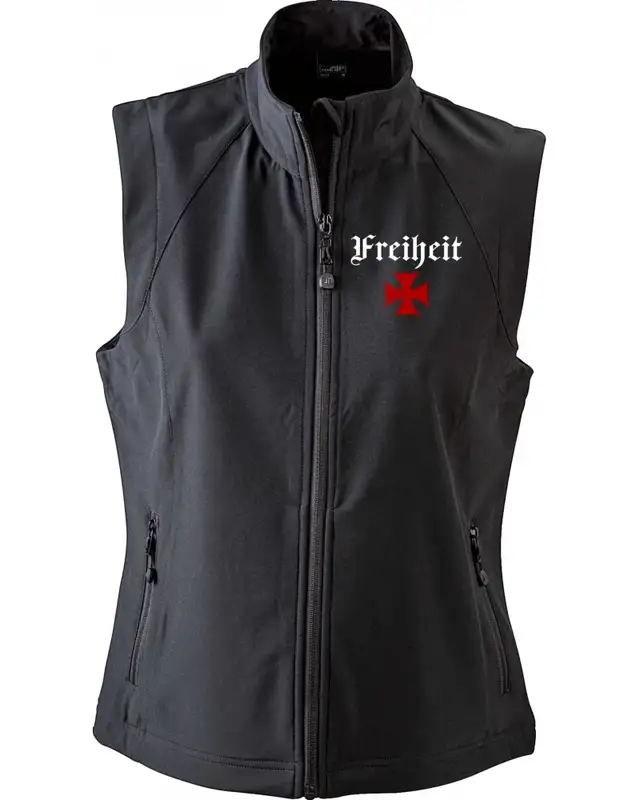 Bestickte Damen Weste (Heute tolerant morgen fremd im eigenen Land)
