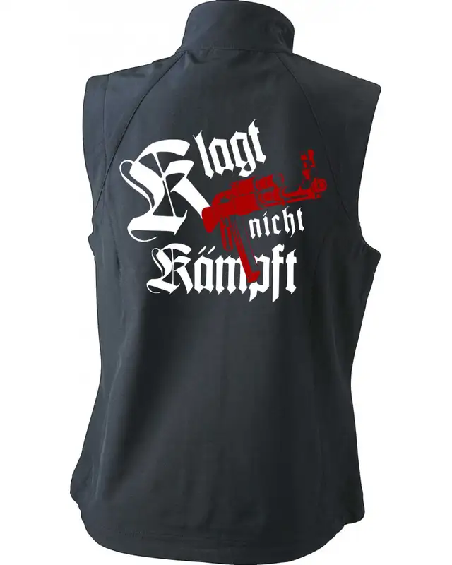 Bestickte Damen Weste (Klagt nicht kämpft, Ak47) Bild 2