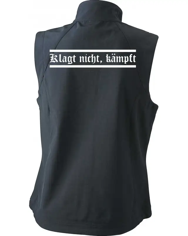 Bestickte Damen Weste (Klagt nicht kämpft) Bild 2