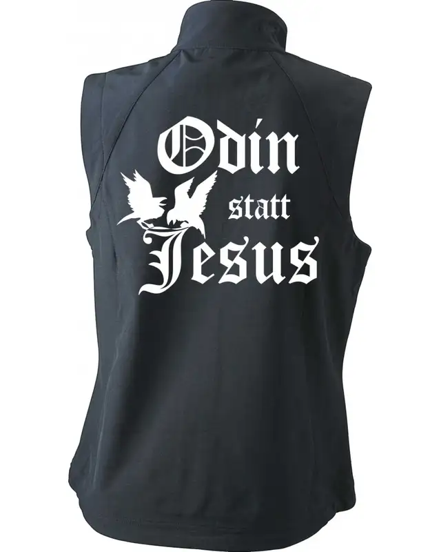 Bestickte Damen Weste (Odin statt Jesus) Bild 2