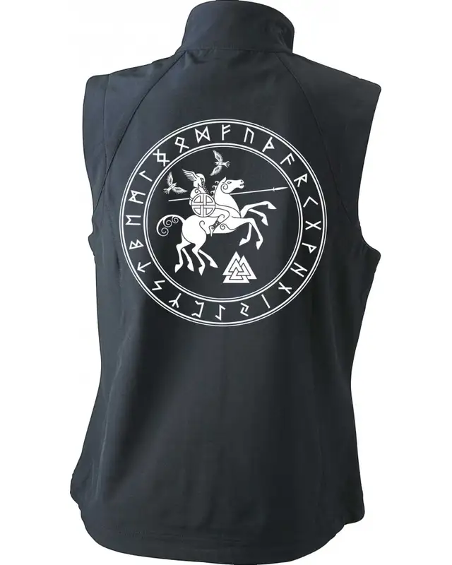 Bestickte Damen Weste (Odin und Sleipnir) Bild 2