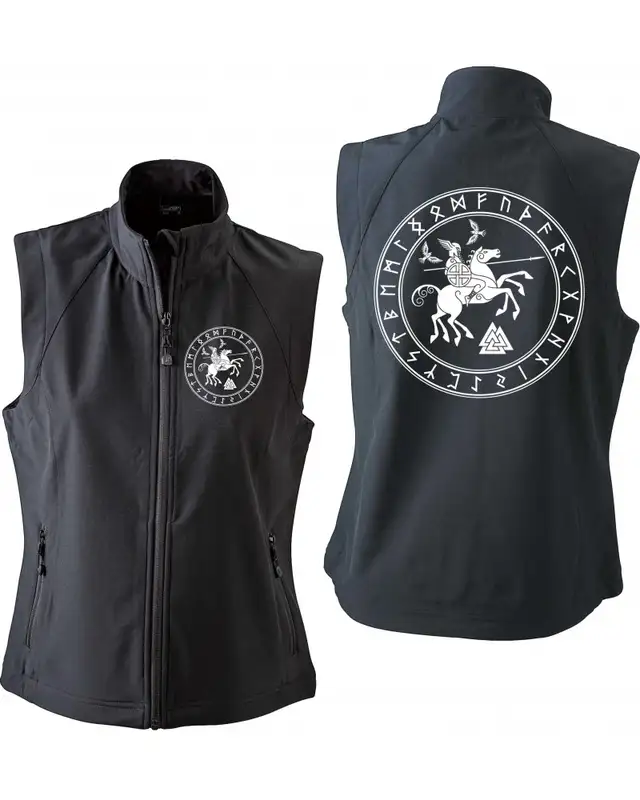 Bestickte Damen Weste (Odin und Sleipnir) Bild 3
