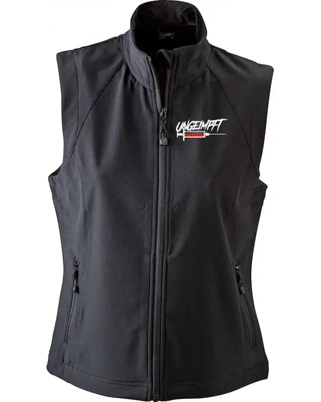 Bestickte Damen Weste (Ungeimpft, Spritze)