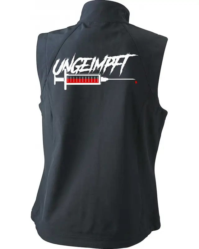 Bestickte Damen Weste (Ungeimpft, Spritze) Bild 2
