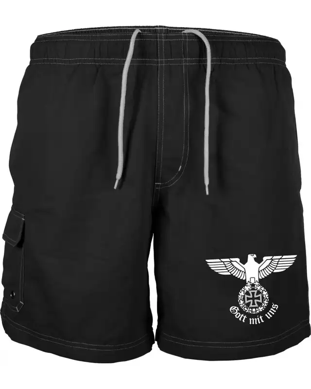 Bestickte Herren Badehose (Gott mit uns)