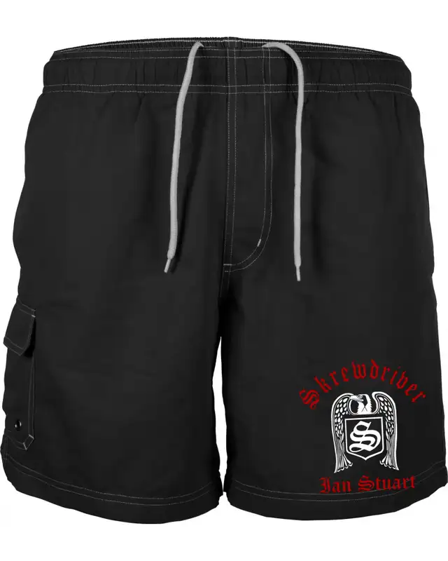Bestickte Herren Badehose (Skrewdriver, Ian Stuart)