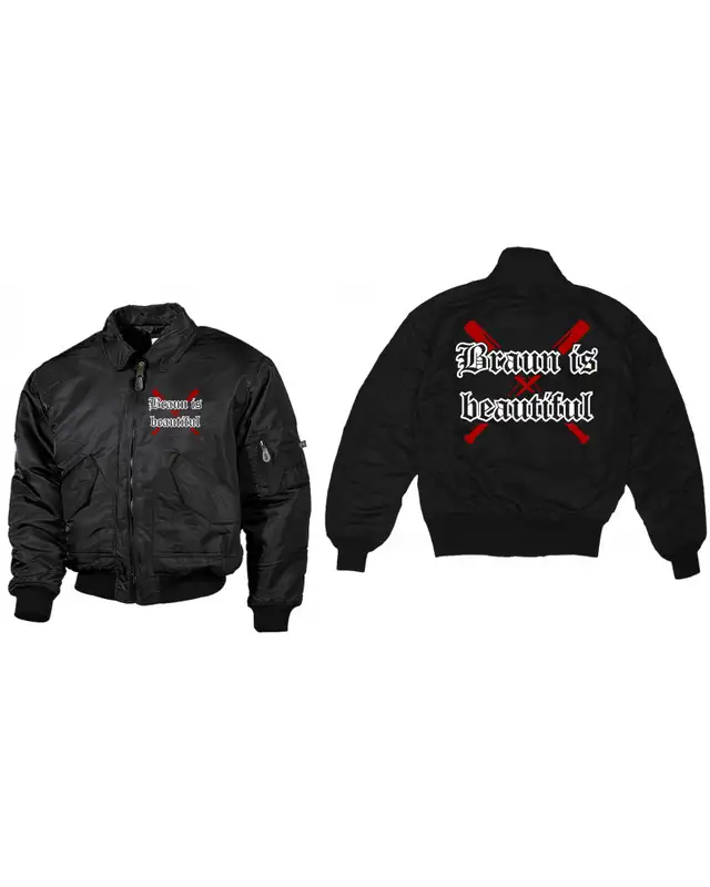 Bestickte Herren CWU Jacke (Braun is beautiful) Bild 3