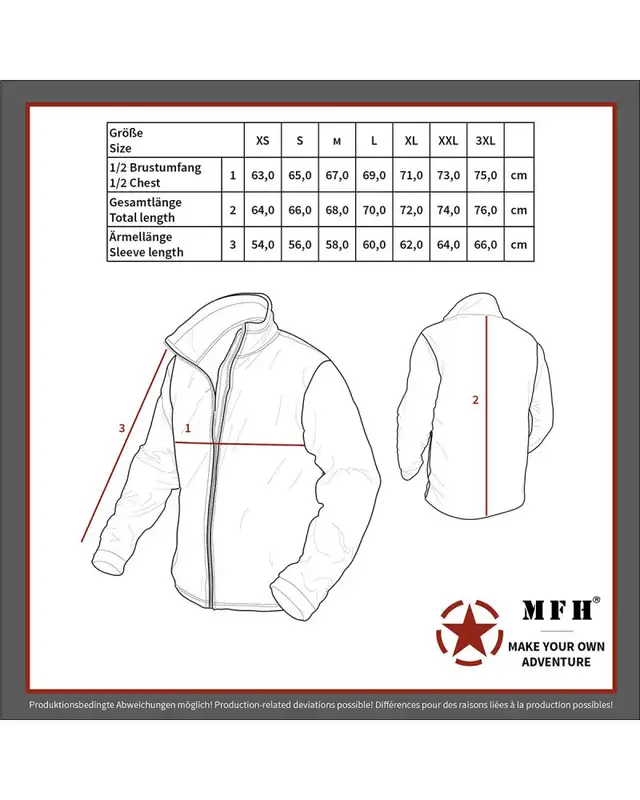 Bestickte Herren CWU Jacke (Germania, Deutsch ist mein Sinn) Bild 4