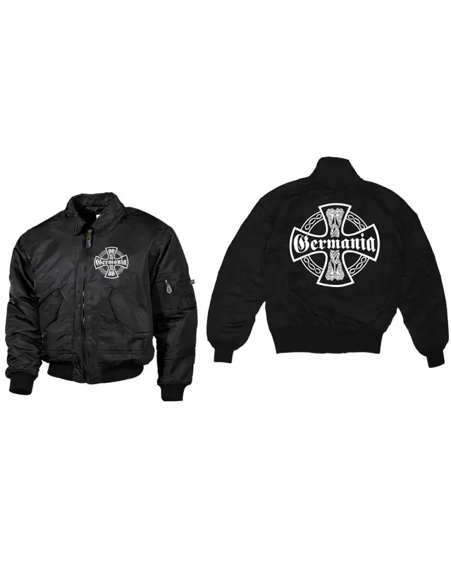 Bestickte Herren CWU Jacke (Germania, Kreuz) Bild 3