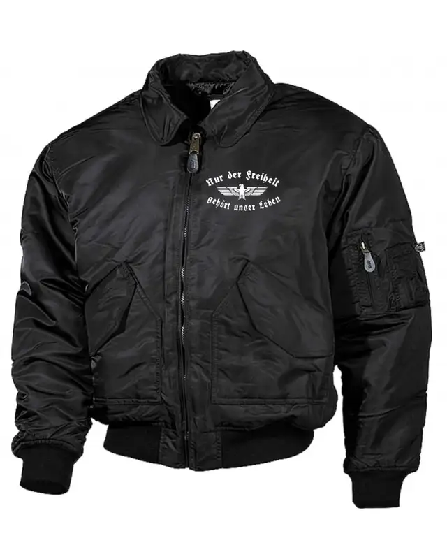 Bestickte Herren CWU Jacke (Nur der Freiheit gehört unser Leben)