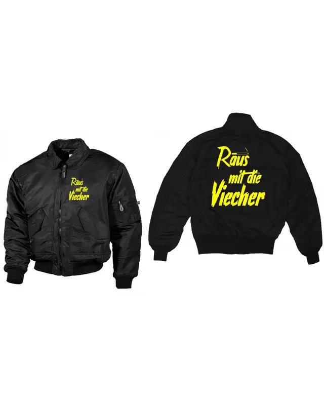 Bestickte Herren CWU Jacke (Raus mit die Viecher) Bild 3