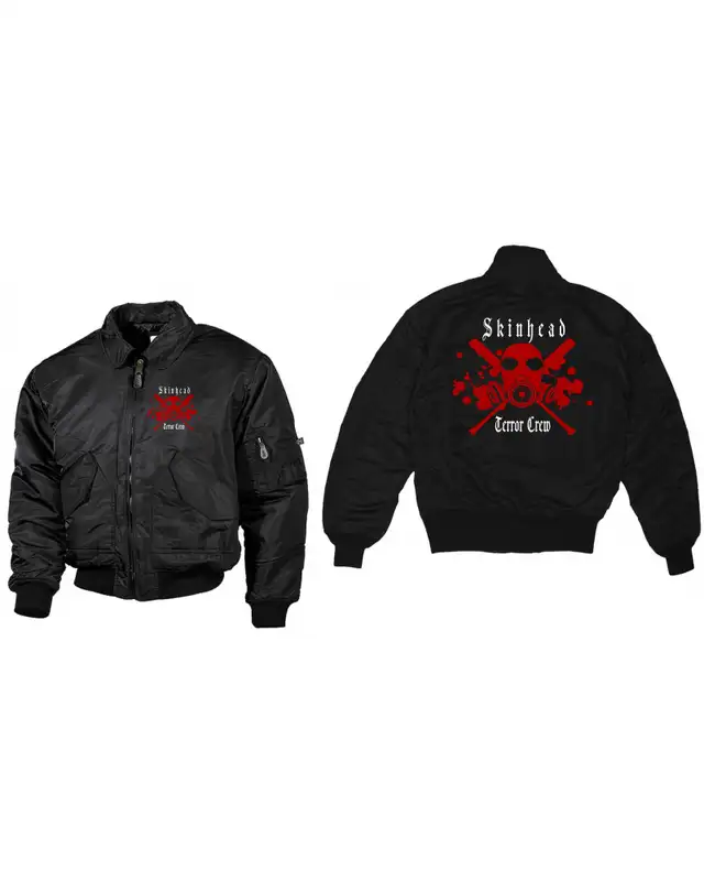 Bestickte Herren CWU Jacke (Skinhead Terror Crew) Bild 3